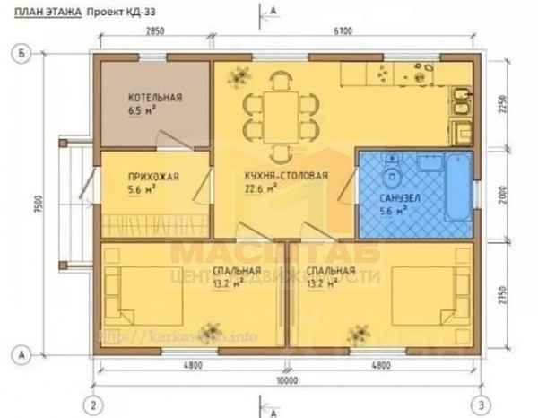 КП Русская усадьба дом 75 кв.м