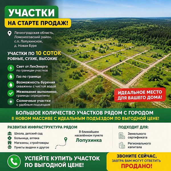 Ленинградская область, Ломоносовский муниципальный район, сельское поселение Лопухинское, Новая Буря.